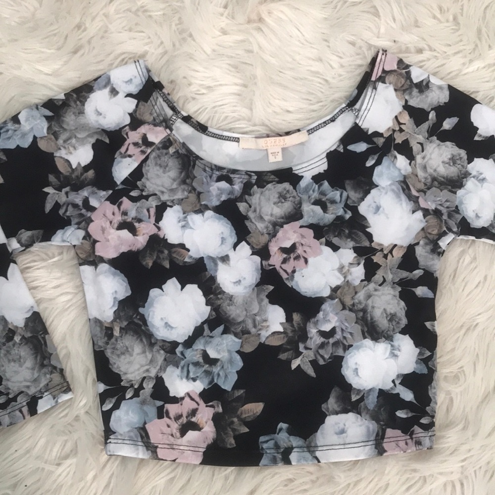 Flower crop top